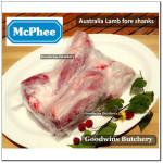 Lamb shank FORESHANK (kaki belakang) frozen Australia MCPHEE +/- 500g (price/pack 1kg 2pcs)
